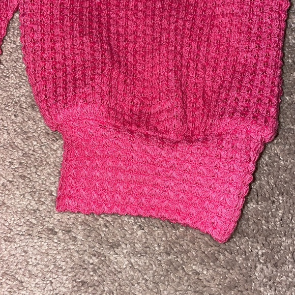 Women’s Hot Pink Button Down Shirt - Picture 4 of 5